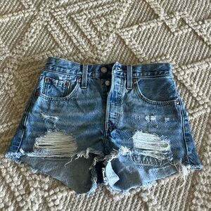 Levi Strauss denim shorts, NEVER WORN. Size W24